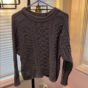 Aerie Green Cable Knit Sweater- Women’s size S